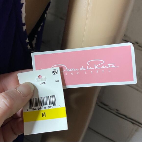 NWT Oscar de la Renta Pink Label Blue Tank Size Medium - Picture 5 of 7